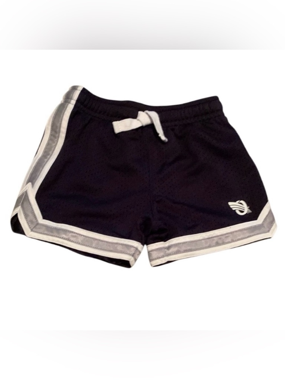 Oshkosh B’Gosh Blue White Gray Athletic Shorts Boy’s Size 6-9 Months Stripes.
